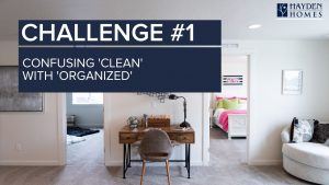 Challenge 1 - confusing clean with organized