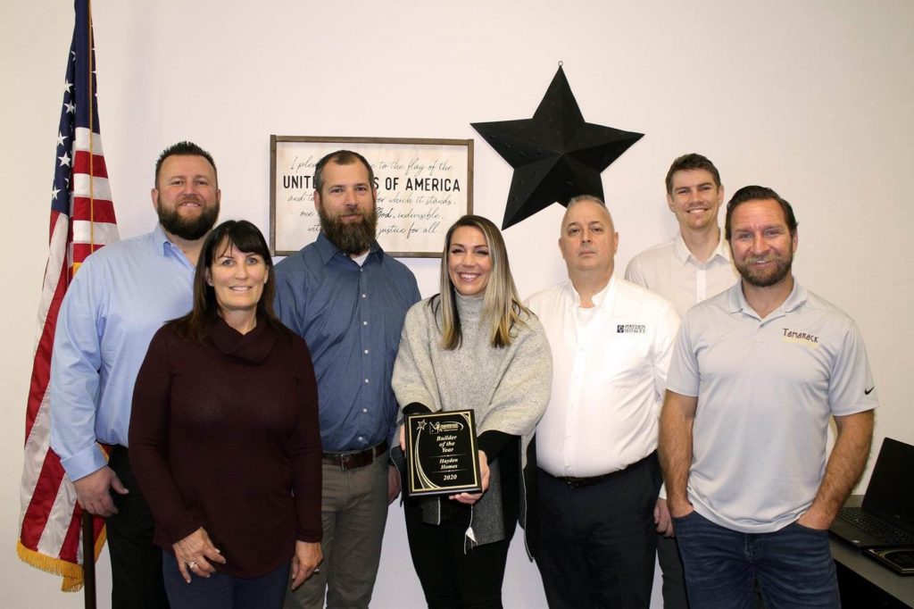 South Idaho Team with the 2020 Builder of the Year from Snake River Valley BCA 2020 Award